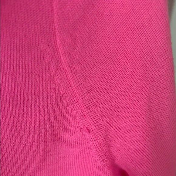 J. Crew Neon Pink Merino Wool cardigan - Picture 4 of 5